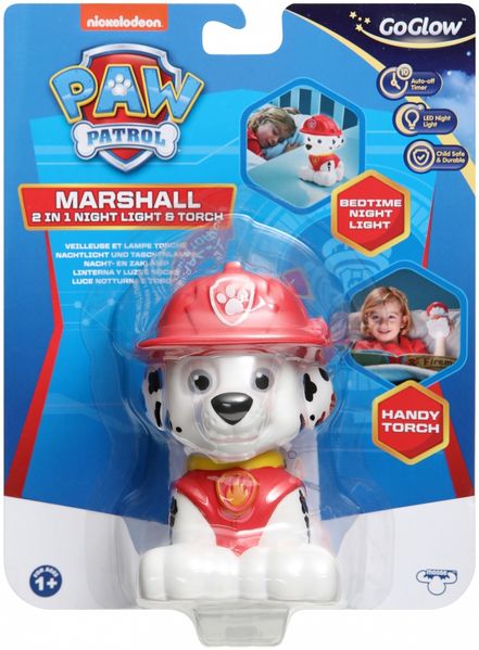 Paw Patrol Marshall Bedside Night Light and Torch Buddy by GoGlow