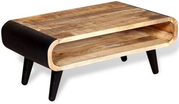 vidaXL Couchtisch Raues Mangoholz 90x55x39 cm 244008