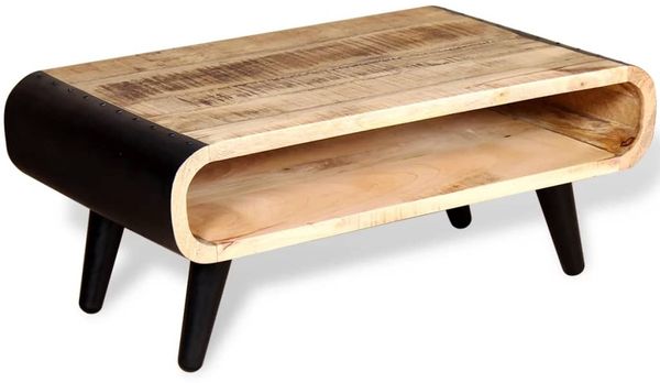 vidaXL Couchtisch Raues Mangoholz 90x55x39 cm 244008 Bild 4
