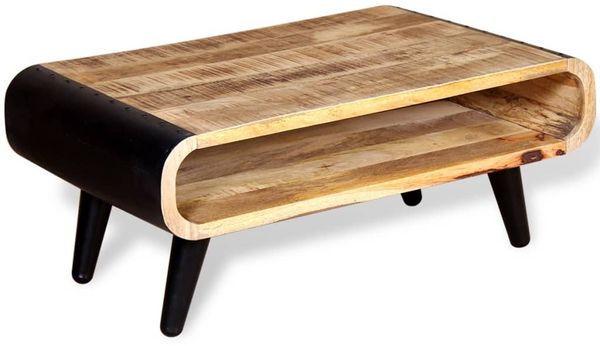 vidaXL Couchtisch Raues Mangoholz 90x55x39 cm 244008 Bild 5