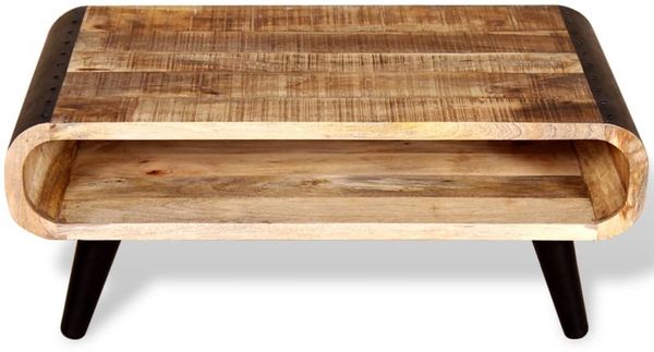 vidaXL Couchtisch Raues Mangoholz 90x55x39 cm 244008 Bild 6