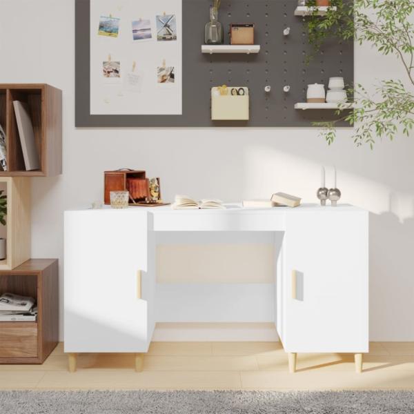 vidaXL Schreibtisch Weiß 140x50x75 cm Holzwerkstoff 812762