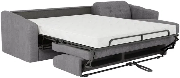 Vente-unique - DARIELO Sofa Stoff Grau - B 223 cm152 cm x H 90 cm x L 275 cm Bild 7