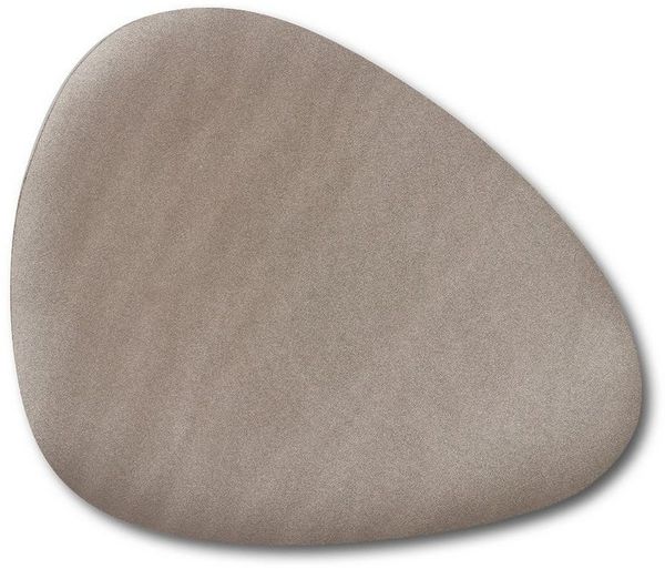 Zeller Present Platzset, Kunstleder, metallic taupe