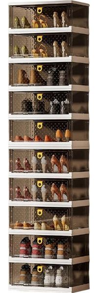 GarveeMore Schuhschrank Schuh Aufbewahrung Box Schuh Boxen klar Schuh Organizer
