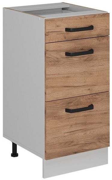 Küchenunterschrank R-Line Goldkraft Eiche 40 cm ohne Arbeitsplatte Vicco