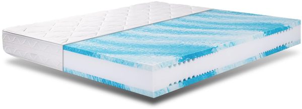 EGOHOME Matratze 180x200-23 cm H3 7-Zonen Kaltschaummatratze mit Viscoschaum,Ergonomisch,Weich & Druckentlastend,Atmungsaktiv,Bezug Waschbar, Öko-Tex Zertifiziert