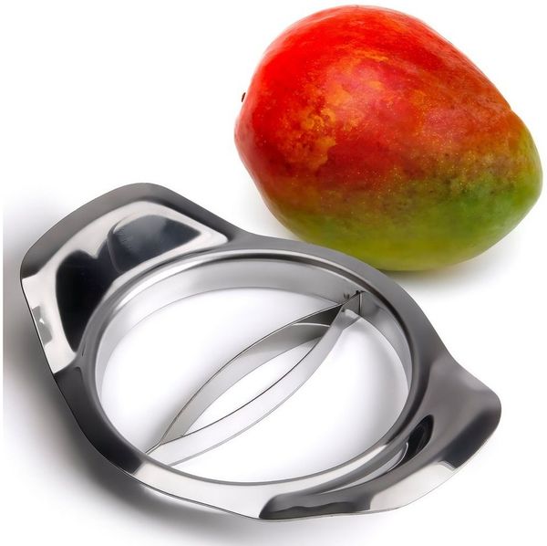 Goods+Gadgets Obstschneider Obstschneider Mangoschäler–Praktischer Mangoentkerner & Mangoschneider, (Mangoschneider), Ø 17,5cm & Spülmaschinenfest