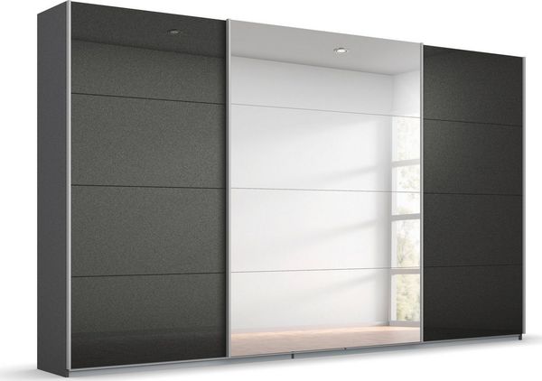 rauch Schwebetürenschrank Koluna Hochglanzfront mit Spiegel, inkl. 2 Innenschubladen sowie extra Böden