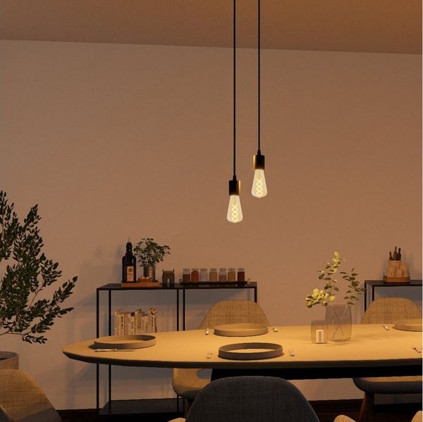 SSC-LUXon LED-Hängeleuchte PARU 2er Hängeleuchte inkl. E27 LED Glühbirnen dimmbar 3W, Extra Warmweiß