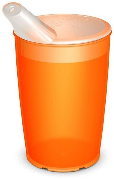Ornamin Schnabelbecher Pflegebecher mit Schnabelaufsatz/Trinkaufsatz, 4-tlg, Kunststoff, Trinkhilfe l Alltagshilfe l BPA-frei l bruchstabil l Made in Germany