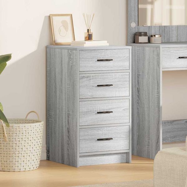 vidaXL Sideboard Grau Sonoma 40 x 41 x 75 cm Holzwerkstoff 865060