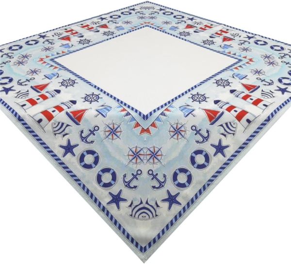 Brilliant Tischdecke Druckdecke / Maritim / Frühling / Mitteldecke / 85x85cm, Motiv