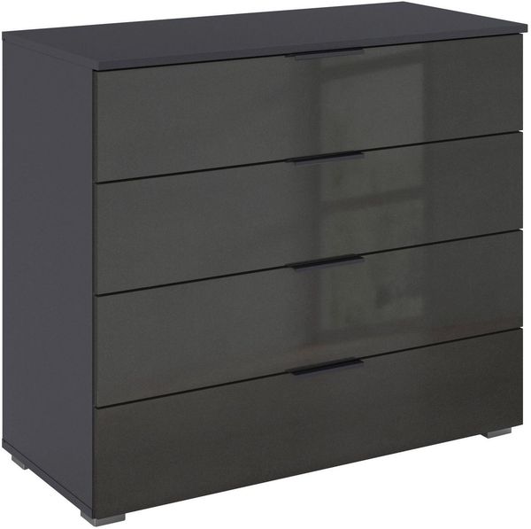 OTTO home Schubkastenkommode Sideboard Schubladenkommode AGORDO mit Dekor- oder Hochglanzfront (in zwei Griff-Farben, Breite 80 cm), vier große und geräumige Schubladen mit viel Stauraum MADE IN GERMANY