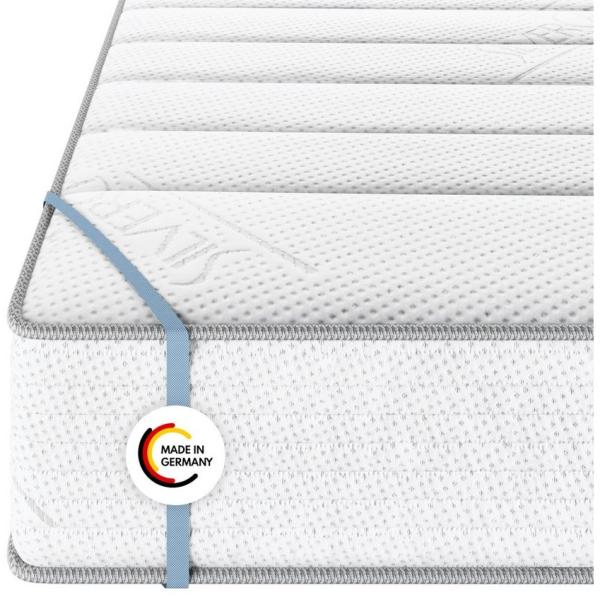 MSS e. K. Federkernmatratze Medic Silver | TASCHENFEDERKERN | EXTRA HOCH 24 cm | 90x200 cm | H5 | 7 Körper-Liegezonen | Komfortschaum | exklusiver Borderbezug | schadstoffgeprüft