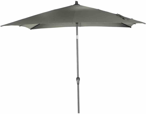 SIENA GARDEN Avio Mittelstockschirm anthrazit/olive 250x250cm Gestell Alu anthrazit, Streben Stahl, Bezug 100% Polyester, 220g/m² olive, Lichtschutzfaktor UPF 50+