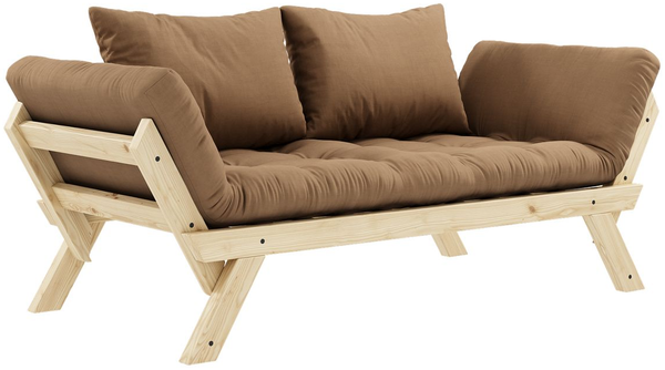 KARUP DESIGN BEBOP Futonsofa Gestell Natur Matratze Mocca