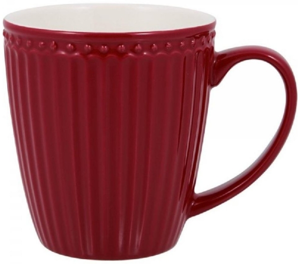 Greengate Tasse Tasse mit Henkel Alice Claret Red