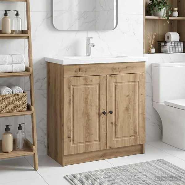 vidaXL Unter dem Waschbecken Badschrank Artisan-Eiche 890083