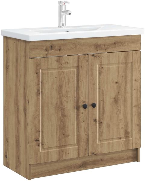 vidaXL Unter dem Waschbecken Badschrank Artisan-Eiche 890083 Bild 3
