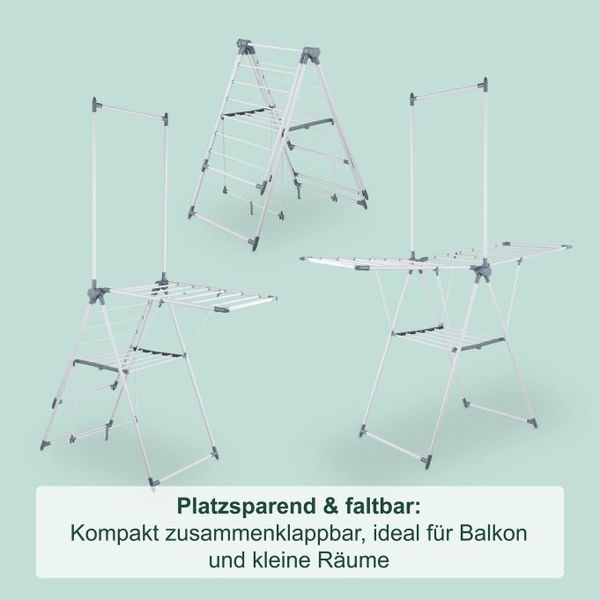 Flügelwäscheständer mit Kleiderstange 10051384 Bild 8