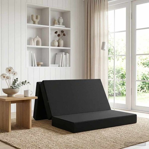 vidaXL Klappsofa Bett 160 x 67 x 45 cm Schwarz 900234