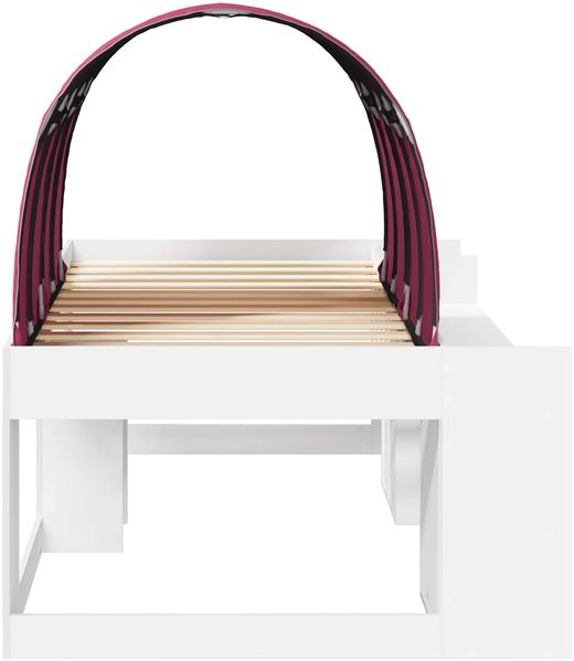 vidaXL Hochbett für Kinder mit Stauraum 3 Stk. Weiß und Rot 3423597 Bild 7