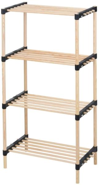 Storage solutions Schuhregal mit 4 Ablagen Holz 49x28x92,5 cm 442514