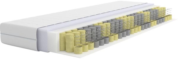 Taschenfederkernmatratze NEUHEIT: Tinden 22, 7 Zonen Matratze 90x200 cm, 140x200 cm & mehr, OTTO home, 22 cm hoch, Wendematratze H2/H3/H4, ergonomisch, 500 Federn (bei 100x200 cm)