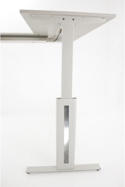 Kerkmann Move 3 fresh Schreibtisch Steh und Sitztisch (B) 160 x (T) 80 cm lichtgrau Bild 4