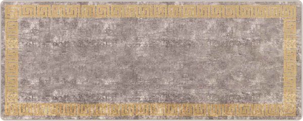 vidaXL Teppichläufer MARSA Grau 100 x 250 cm Polyester und PVC 42023361 Bild 2