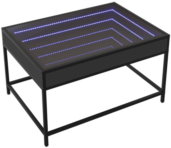 vidaXL Couchtisch mit Infinity-LED Schwarz 70x50x41 cm 847682 Bild 2