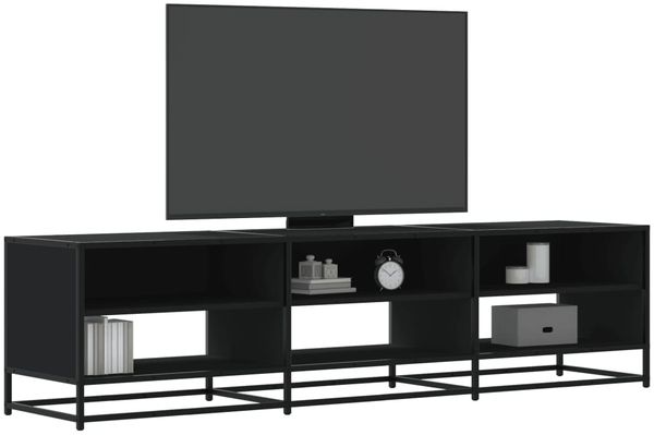 vidaXL TV-Schrank Schwarz 180x40x46 cm Holzwerkstoff 3300805