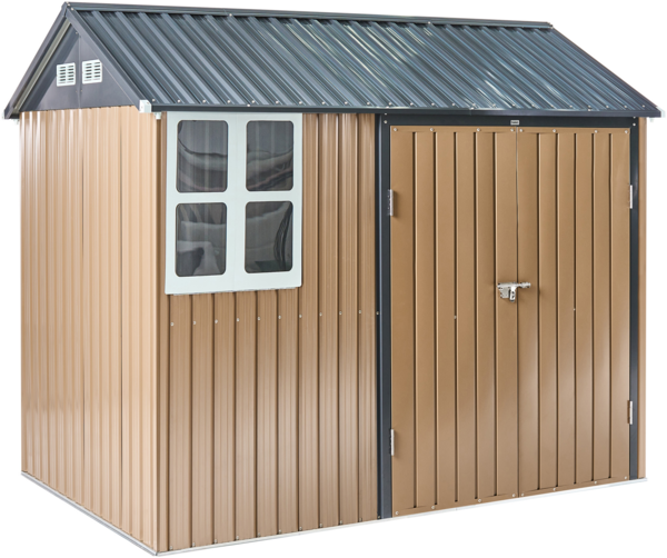 Gerätehaus NOCCIANO 248 cm 161 cm Braun