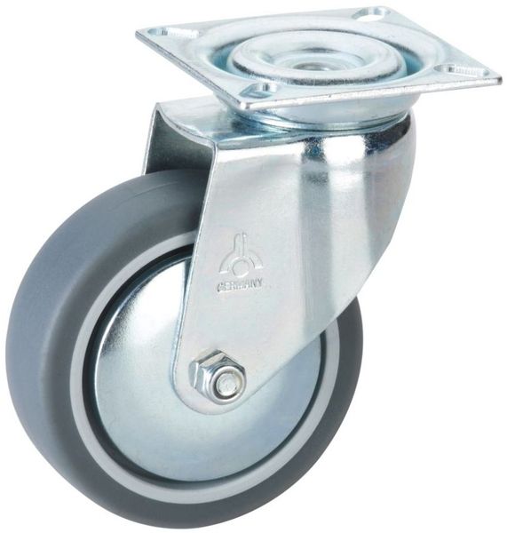 Lenkrolle mit Platte 36 x15 x 50 mm, Tragkr. 35kg