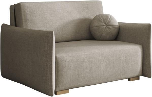 Sofa Viva Glov II mit Schlaffunktion, 2 Sitzer Schlafsofa mit Bettkasten (Farbe: Soul 03)