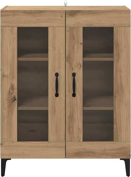 vidaXL Sideboard Artisan-Eiche 69,5 x 34 x 90 cm Verbundholz und Eisen 880825 Bild 6