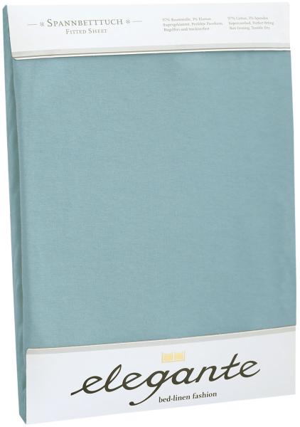 elegante Jersey Spannbettlaken|90x200 - 100x220 cm| aqua