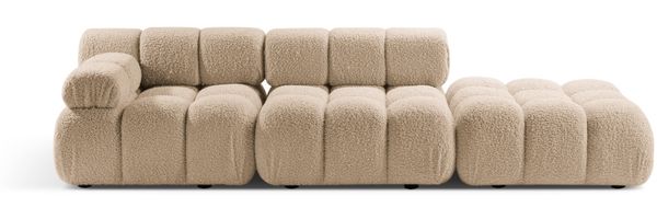 Micadoni Modulares Sofa Bellis 4-Sitzer Links Boucle Rolf Sand