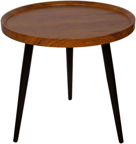 Cosy @ Home Beistelltisch, rund, aus Naturholz, 50 x 50 x 48 cm