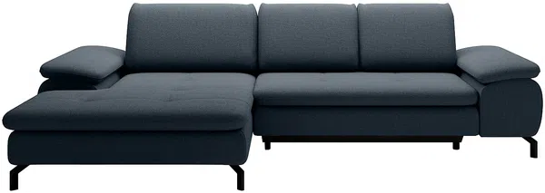 Vente-unique - ARCHIBALD Sofa Stoff Blau - B 104 cm x H 82 cm x L 265 cm Bild 2