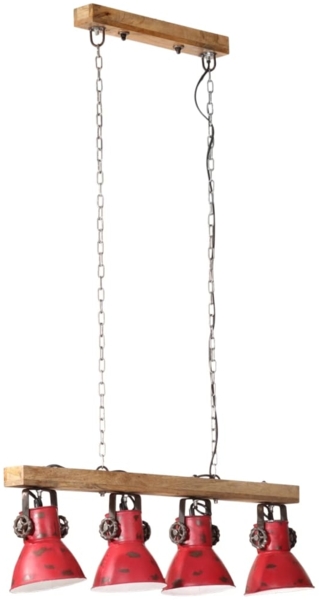 vidaXL Deckenleuchte 25 W Rot 90x24x111 cm E27 371837