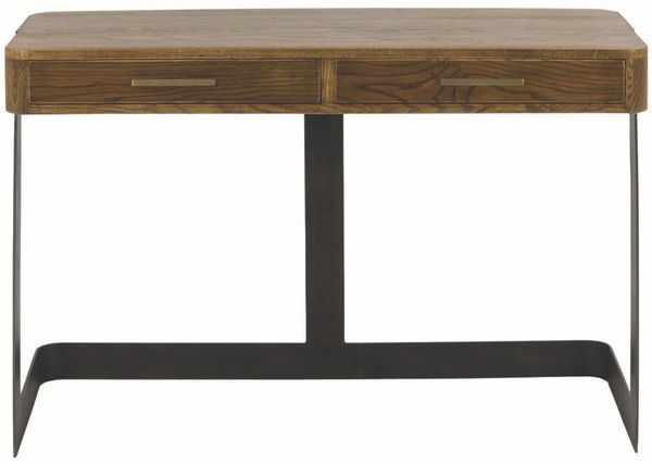 Signature Büro aus Metall und massive Eiche - Helles Holz