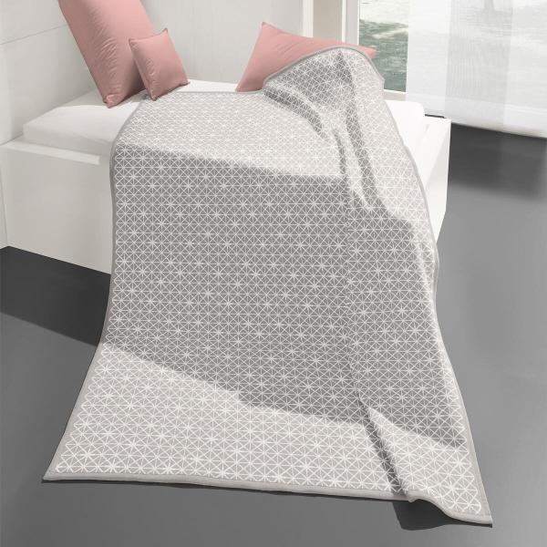 Biederlack Wohn- und Kuscheldecke Orion White Star|150x200 cm