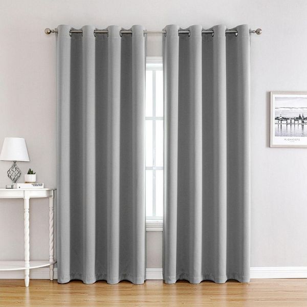 Sekey Gardine Verdunkelungsvorhang Blickdicht Polyester mit Thermofunkltion, Ösen, verdunkelnd, Thermobeschichtung, isolierend, pflegeleicht
