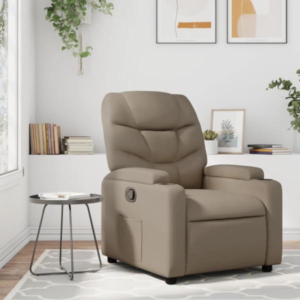 vidaXL Relaxsessel Cappuccino-Braun Kunstleder 372471