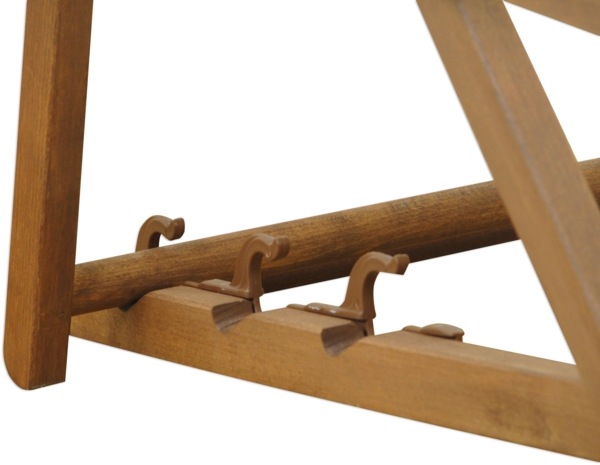 Liegestuhl pistazie Fußablage Tisch Kissen Deckchair Sonnenliege Holz Gartenliege 10-306FTKD Bild 15