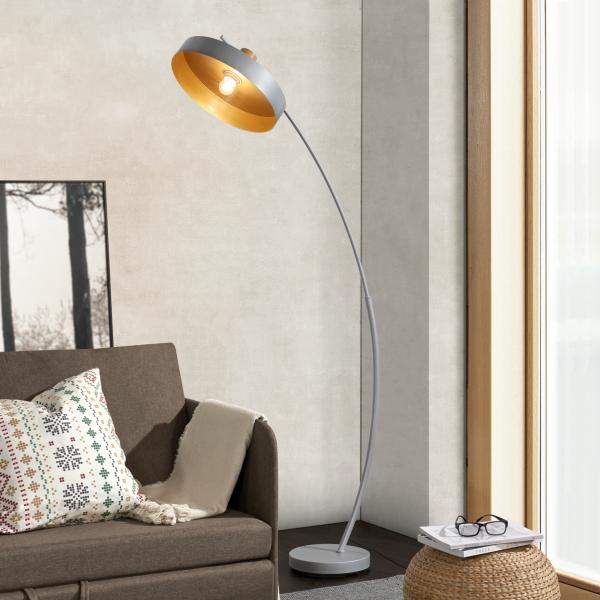 Bogenlampe Stafford Grau [lux. pro]