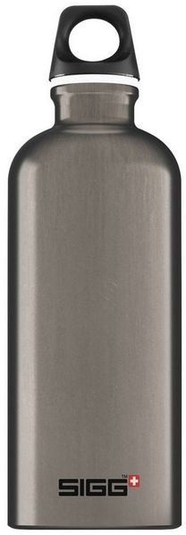 Trinkflasche "Traveller" 0,6 l silber Smoked Pearl
