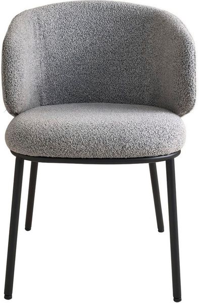 SCHÖNER WOHNEN-Kollektion Esszimmerstuhl SUNJA (1 St), Bezug Bouclé, Untergestell Metall pulverbeschichtet